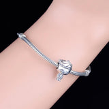 925 Silver Boy With Headband Heart Bead For Charm Bracelet