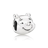 925 Sterling Silver Heart Charms Chinese Style For Jewelry Making