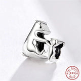 Europe Bracelet 925 Sterling Silver Mom&Baby Polar Bear Beas S925 Playing