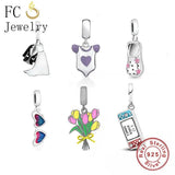 925 Silver Charms Bracelet DIY for Women