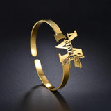 Butterfly Letters Name Bangle Necklace for Women Girl Jewelry