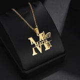 Butterfly Letters Name Bangle Necklace for Women Girl Jewelry