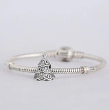 925 Sterling Silver Christmas Tree Charms with Clear CZ DIY Jewelry