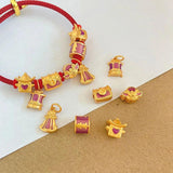 Vintage Heart DIY Beads Charm for Bracelet