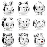 Animal Bead Charm 925 Sterling Silver Fit Europe Bracelet