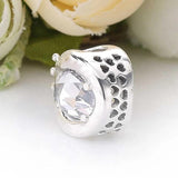 Clear Crystal Beads for 925 Sterling Silver Charm Bracelet Bangle