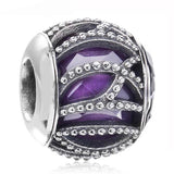 Multicolor Nature's Radiance Love Heart Bead 925 Silver Charm