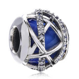 Multicolor Nature's Radiance Love Heart Bead 925 Silver Charm