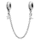 Moon & Star Butterfly Charm for 925 Silver Bracelet
