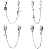 Moon & Star Butterfly Charm for 925 Silver Bracelet