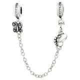 Moon & Star Butterfly Charm for 925 Silver Bracelet