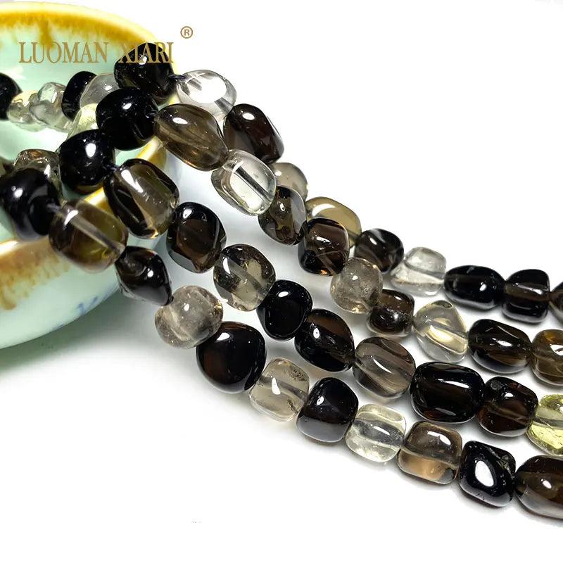 Smoky Quartz Crystal Chips Stone Beads for Jewelry Making