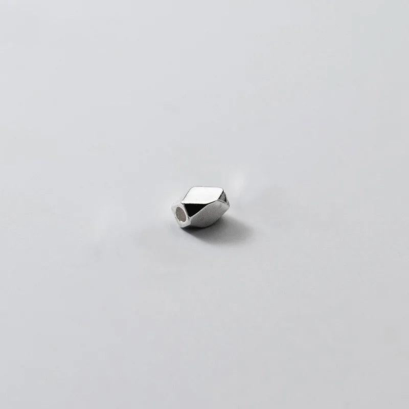 TrustDavis 925 Silver Rectangle Separator Beads Bracelet Necklace Jewelry