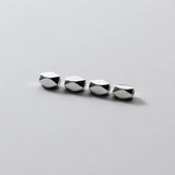 TrustDavis 925 Silver Rectangle Separator Beads Bracelet Necklace Jewelry