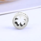 925 Sterling Silver Four Leaf Clover Charm Bead