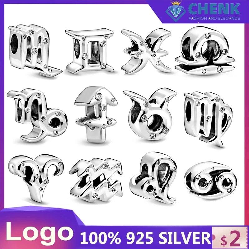 925 Sterling Silver Charm Bracelet Diy Stone Women Chinese Charms Jewelry Making