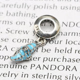 S925 Silver Tropical Seahorse Pendant Charm Enamel