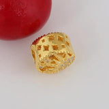 Lady Bradelets Bead DIY Jewelry Shine & Clear CZ Suns Charm Bead