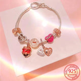 925 Silver Love Confession Heart Box Charm DIY Jewelry