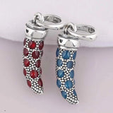Boho Style Turquoise Amulet Necklace Pendant for 925 Silver Beads