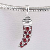 Boho Style Turquoise Amulet Necklace Pendant for 925 Silver Beads