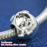 925 Sterling Silver Skeleton Girl Charm Bead for Bracelets