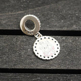 S925 Silver Cat Lady Dangle Charm for DIY Jewelry