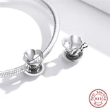 Silver 925 Endless Love Champagne Charm Beads CZ DIY Jewelry