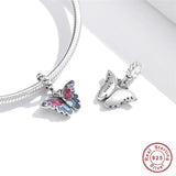 Silver 925 Endless Love Champagne Charm Beads CZ DIY Jewelry