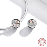 Silver 925 Endless Love Champagne Charm Beads CZ DIY Jewelry