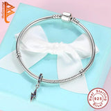 925 Sterling Silver Lightning Charm Multicolor CZ Beads DIY Jewelry