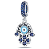 925 Silver Magic Eye Charms Beads Bracelet Woman Jewelry DIY Gift