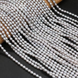 Gray Rice Freshwater Pearl Beads for DIY Jewelry Making