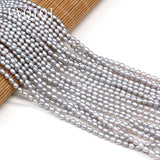 Gray Rice Freshwater Pearl Beads for DIY Jewelry Making