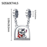 925 Silver Plata Charms Fit 3mm Bracelet Necklace