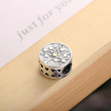 S925 Silver Tree of Hearts Charms for Bracelet Bangle Enamel
