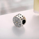 S925 Silver Tree of Hearts Charms for Bracelet Bangle Enamel