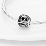 Plata Charms of Ley Silver Round Twelve Constellation Series Charm Bead