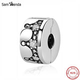 925 Sterling Silver Crown Clip Charm Bead for Bracelets