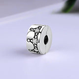 925 Sterling Silver Crown Clip Charm Bead for Bracelets