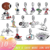 925 Sterling Silver Charm Bead Pendant DIY Jewelry