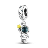 925 Sterling Silver Charm Bead Pendant DIY Jewelry