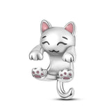 925 Sterling Silver Animal Charm Beads Bracelet DIY Jewelry Gift