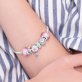 925 Silver Cut Glass Beads for Bracelet DIY Jewelry
