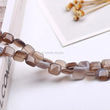 Gray Agate Unakite Square Shape Gemstone for Jewelry Making