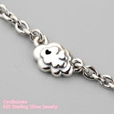 Spring 925 Silver Multi-Colored Safety Chain Multi-Colored CZ & Crystals