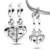 925 Silver Heartbeat Charm for Women Gift
