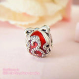 925 Sterling Silver Christmas Ornament Charm Bead for Bracelet DIY Jewelry