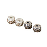 925 Sterling Silver Bumpy Stone Pattern Vintage Loose Beads