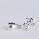 Sterling Silver Daisy Dangle Charms Pendant for Bracelets & Necklaces